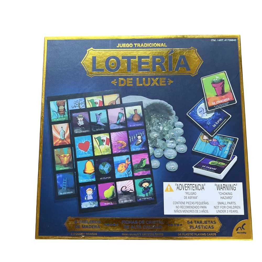 Mexican Loteria De Luxe Board Game New